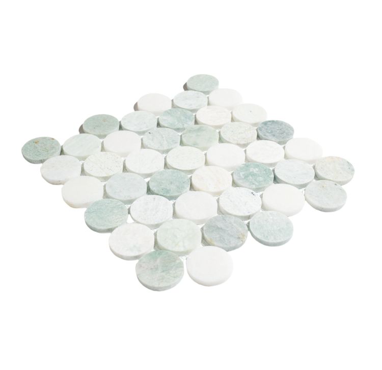 Penny Marble Large Green 11.75 x 12